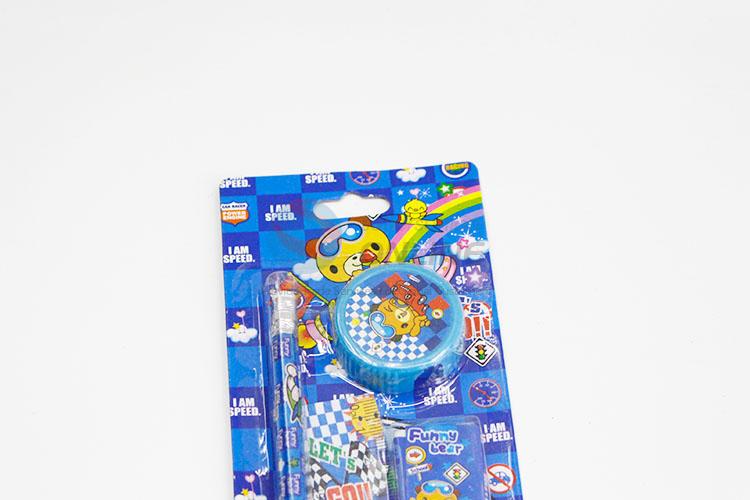 Blue Color Bear Pattern Stationery Set for Kids
