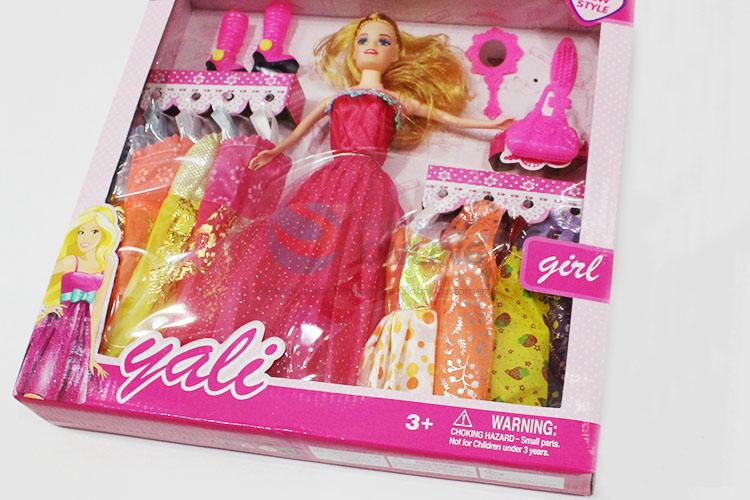 Popular low price dress up doll toy