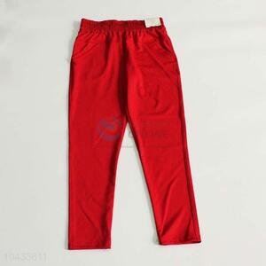 High quality promotional women red trousers