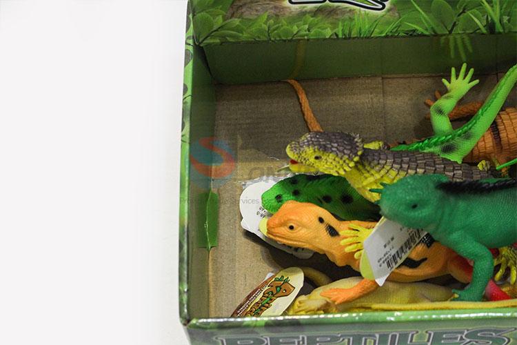 Wholesale Price 12 pcs  Plastic Lizard Toy Kids Animal Toys Gifts