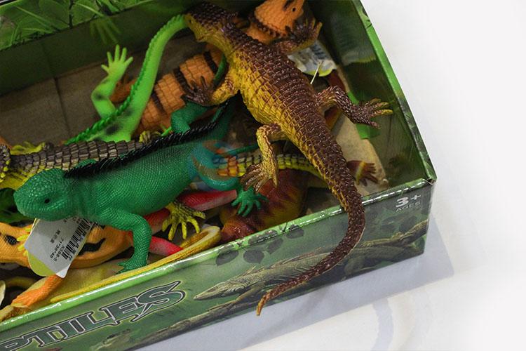 Wholesale Price 12 pcs  Plastic Lizard Toy Kids Animal Toys Gifts