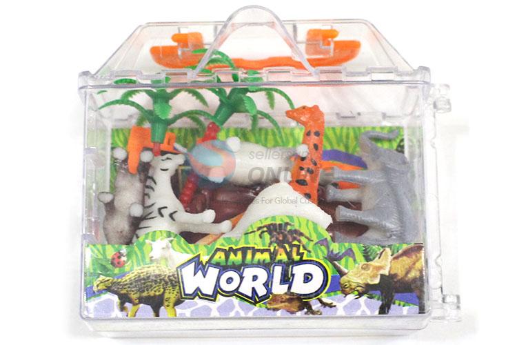 Best Quality Plastic Simulation Solid Wild Animal Model Toy Set
