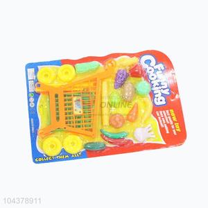 Low price fruit/vegetable shopping cart model toy