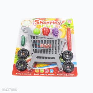 Great low price fruit shopping cart model toy