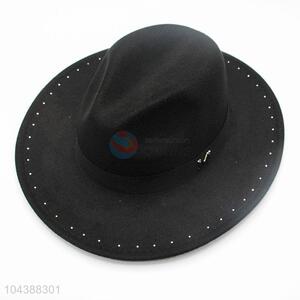 Bottom Price Vintage Lady Trendy Wool Fedora Hat