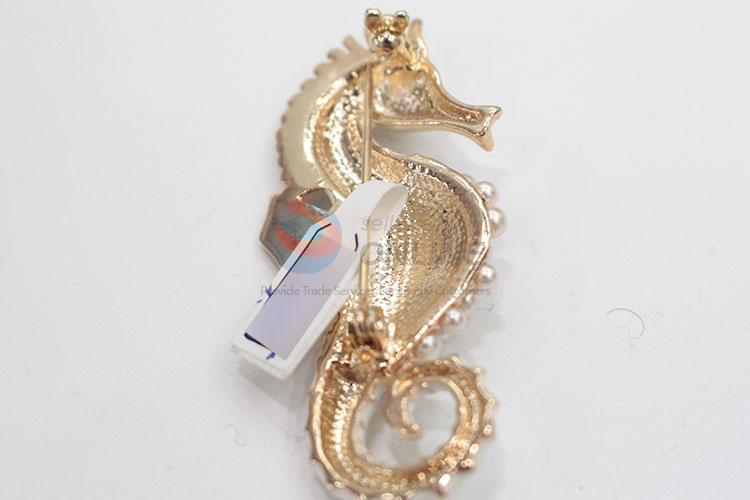Superior quality hippocampus brooch