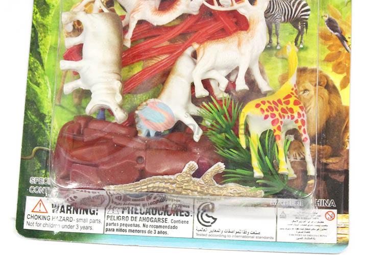 Cute Design Plastic Wild Animal Series Model Toy For Children