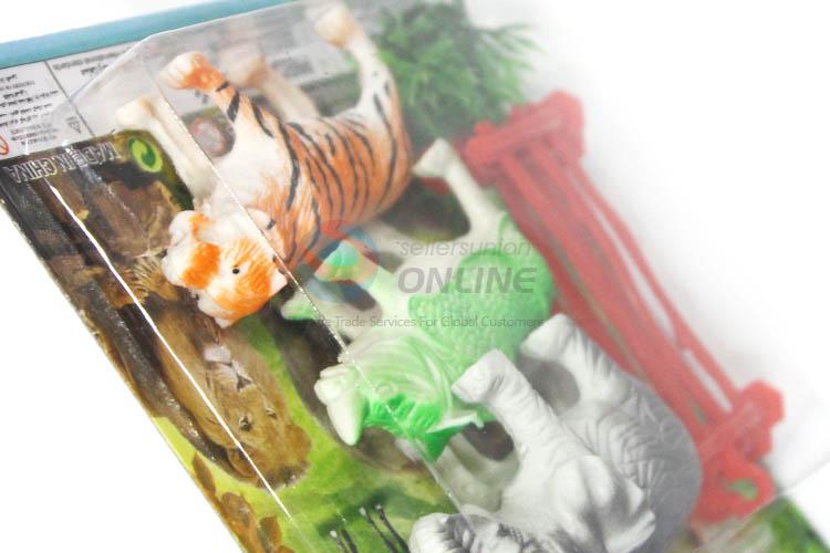 Popular Plastic Wild Animal Model Toy Plastic Animal Toy Set