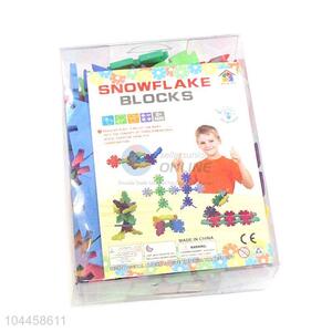 New Arrival 144 Pieces Triangle Snowflake Blocks Best Kids Toy