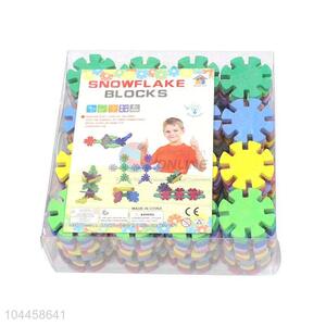 Good Sale Round 192 Pieces Snowflake Blocks Kids DIY Toy