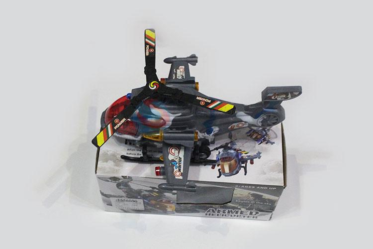 Promotional Camouflage Helicopter Toy With Light and Music
