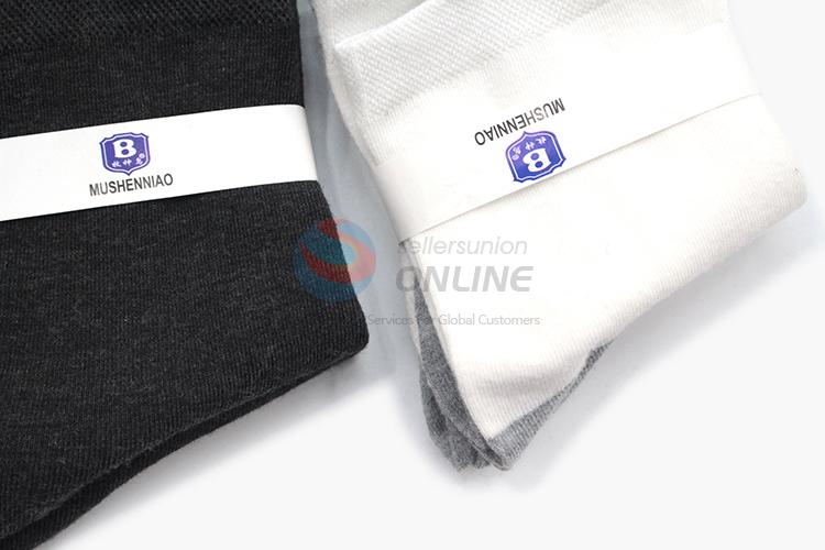 China maker cheap printed thickened men cotton socks