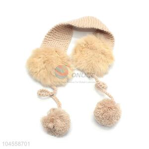 Factory supply delicate earmuff with fuzzy ball