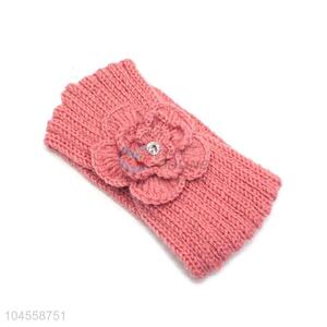 Hot selling knitted flower headband for winter