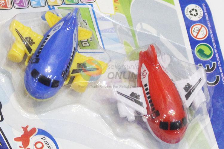 Kids Favor Cartoon Plastic Plane Model Toys with Low Price
