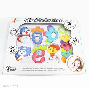 Fashion Cheap Plastic Fun Baby Rattle Toys in Display Box