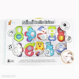 Portable Fashion Plastic Fun Baby Rattle Toys in Display Box