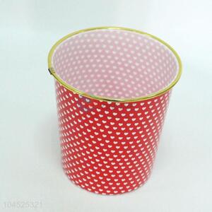 High Quality Red Plastic Garbage Can for Sale
