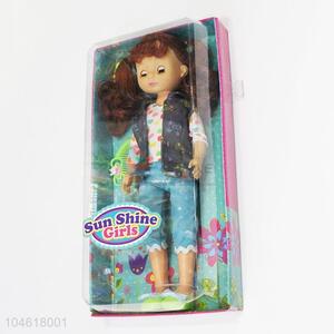 Latest Design  Eco-friendly Pre-School Toys Girl Doll Toy with Comb