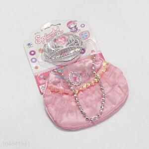 High Sales Fashion Jewelry Girl Accessories Princess Crown with Bag