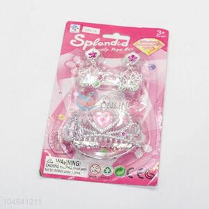Wholesale Unique Design Attractive Plastic Princess Queen Crown Accessory Jewel for Girls