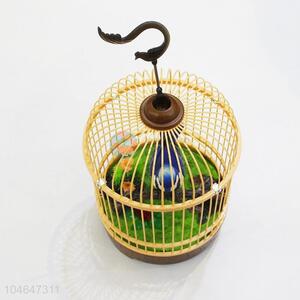 Factory Direct Children Voice Control Heartful Bird Toy with Birdcage
