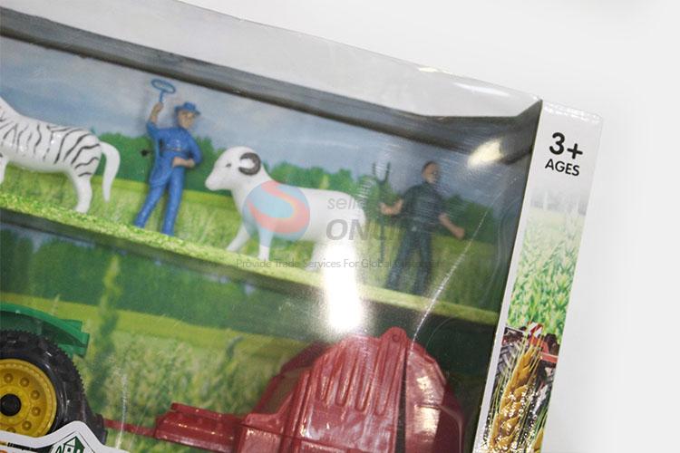 Modern Style Plastic Farm Truck Toy Set for Kids