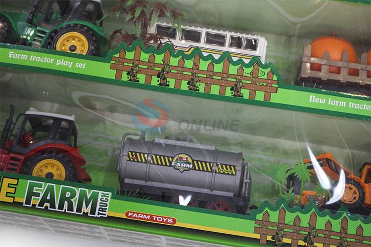 Hot Selling Plastic Farm Truck Toy Set for Kids