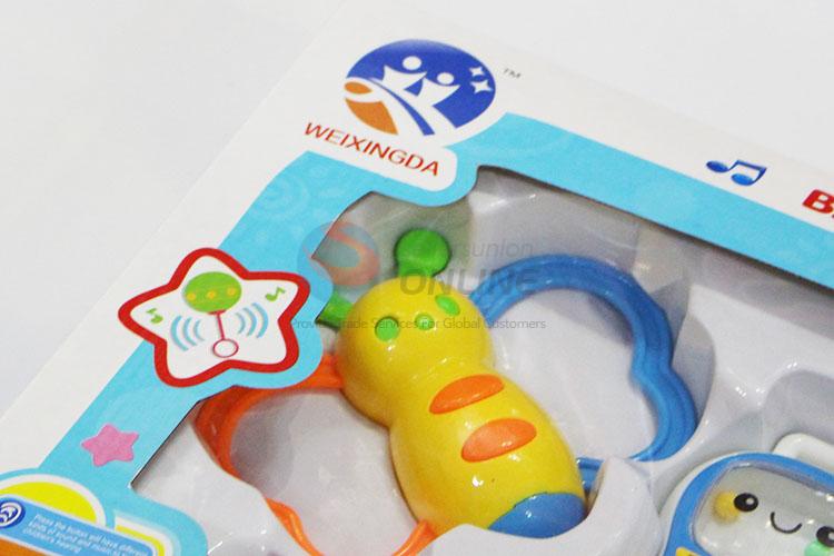 Eco-friendly Colorful Baby Rattle Toys Infant Teether Toys