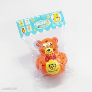 Best Selling Plastic Cartoon Tiger Shaped Baby Trumbler with Light&Music