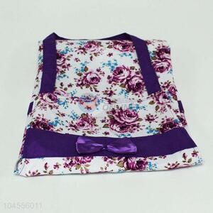 New style popular purple flower pattern apron