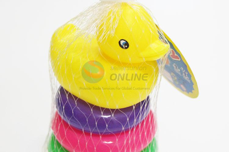 Baby rainbow toy waterful ring duck toss game