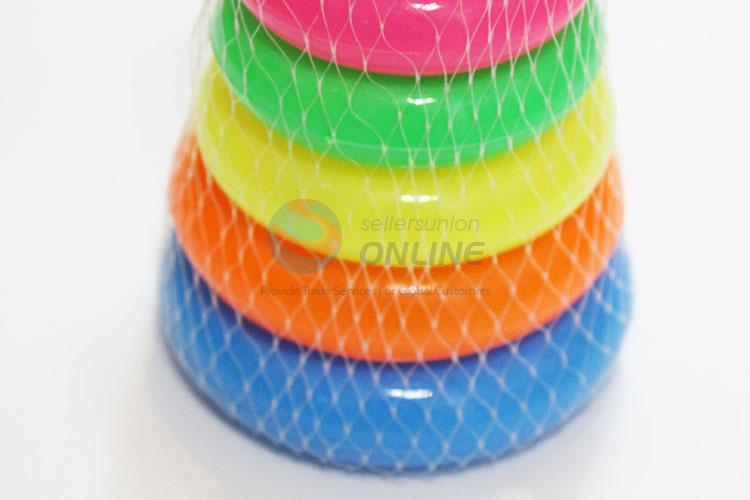Baby rainbow toy waterful ring duck toss game