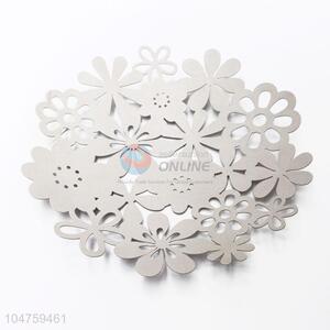 White Color Hollow-out Flower Plated Fruit Dish Hollow Dessert Plate