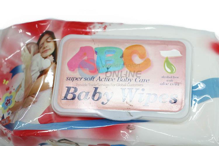 Durable Hot Selling 80 Pcs Baby Wipes Wet Tissue Cleaning Wipes