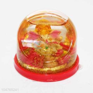 Mini Golden Glass Water Snow Globe Ball