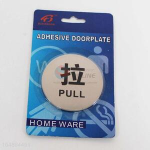 Round Adhesive Doorplate Home Ware Signs