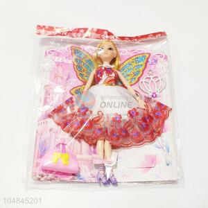 Utility and Durable Funny Kids Toys 11 Cun Wedding Dress Dolls with Wings and Bags