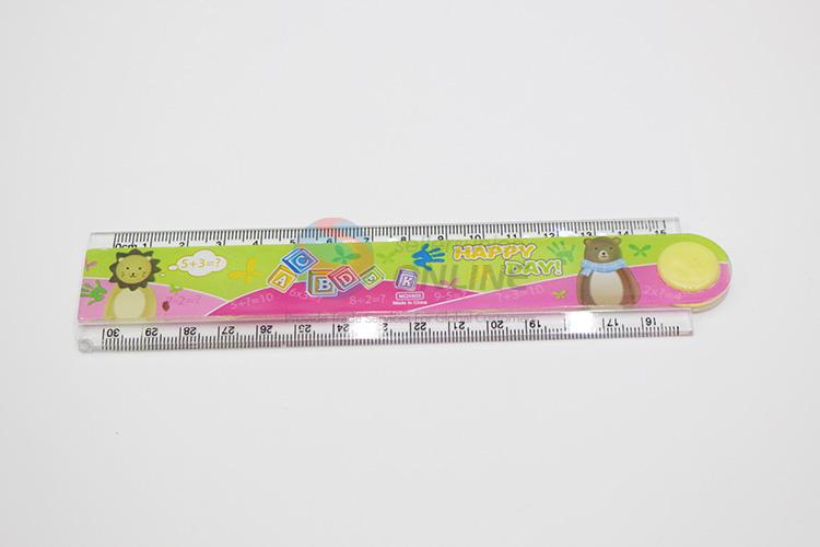 Factory Wholesale Transparent Scale Plastic Ruler for School Students