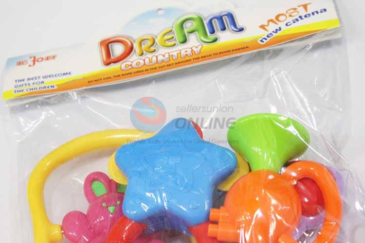 Durable Cartoon Plastic Fun Baby Rattle Toys