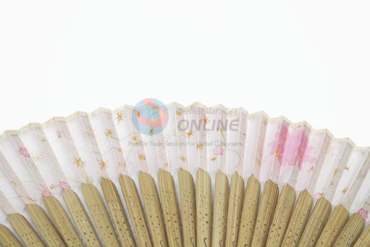 Natural Bamboo Portable Folding Hand Fan