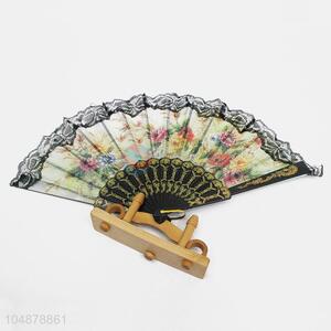 Wholesale Lace Flower Plastic Summer Folding Hand Fan