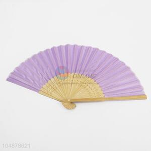 Star Pattern Portable Folding Bamboo Hand Fan