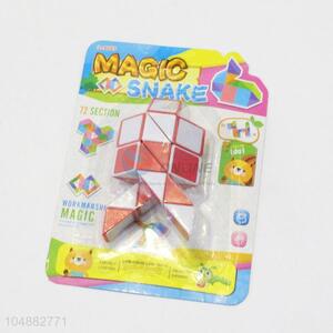 Eco-Friendly Red and White Color Educational Speed Rocket Shaped Toys Twist Cube Puzzle Toys