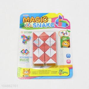 Portable Red and White Color Educational Speed Square Shaped Toys Twist Cube Puzzle Toys
