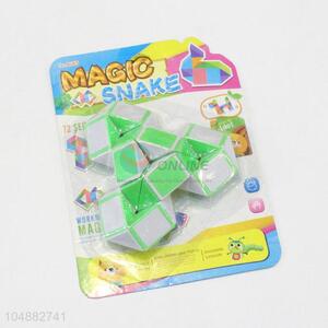 Custom Good Quality Green and White Color Educational Speed Lotus Shaped Toys Twist Cube Puzzle Toys