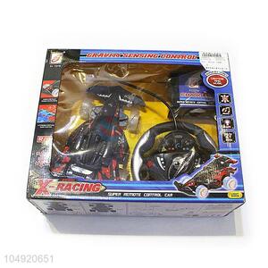 Wholesale low price remote control car 4 channels vehiles with steering wheel, lights