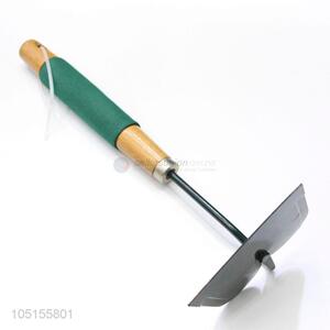 Utility And Durable Wooden Handheld Iron Hoe for Gardening