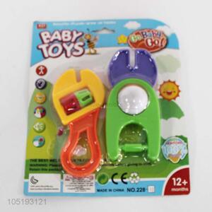 2PCS/Set Cartoon Tools Plastic Baby Rattle