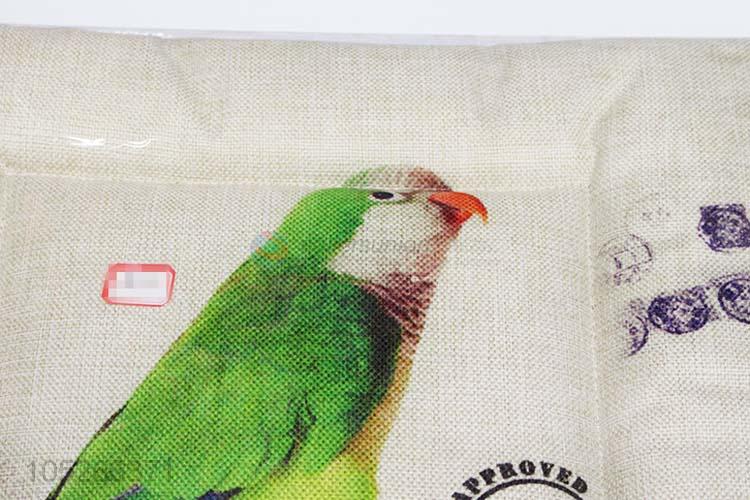 Wholesale Factory Supply Parrot Pattern Decorative  Pillow/Cushion